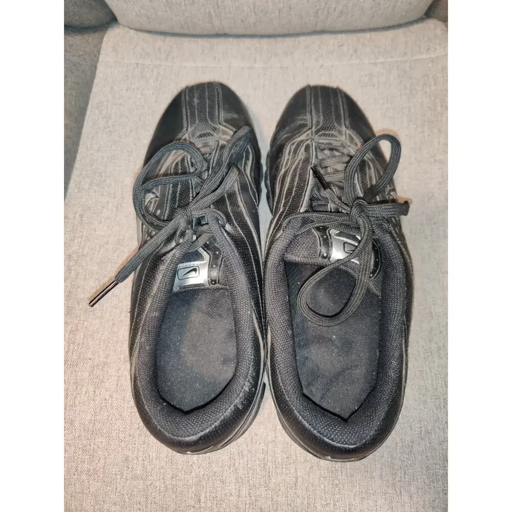 Men's Nike Air TAC Black Leather Golf Shoes Size 9.5
